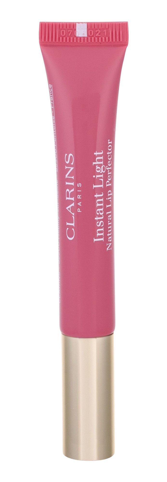 Clarins Lūpų blizgis Instant Light (Natural Lip Perfector), 12 ml, 07 Toffee Rožinė Shimmer