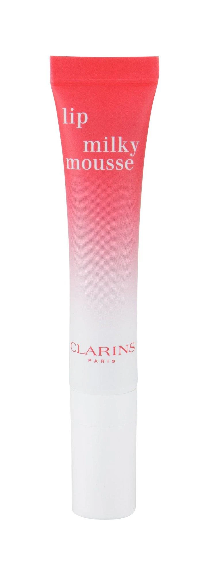 Clarins Lip Milky Mousse Satin Finish Lūpų balzamas 01 Milky Strawberry, 10 ml