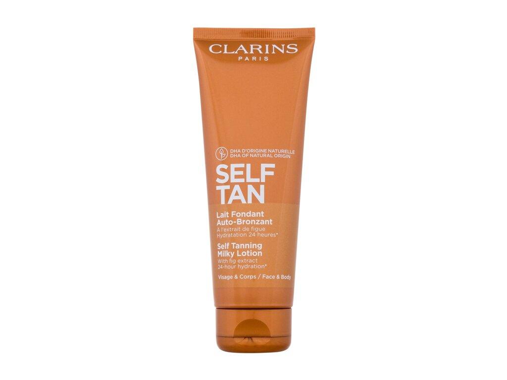 Clarins savaiminio įdegio pieniškas losjonas veidui ir kūnui savaiminio įdegio pienelis 125 ml