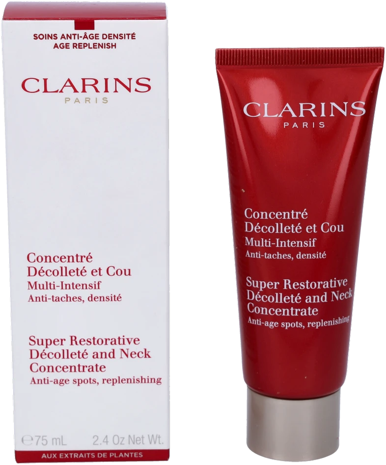 Clarins Kelių rūšių intensyvus kremas kaklui ir dekoltė "Super Restorative" (dekoltė ir kaklo koncentratas ) 75 ml