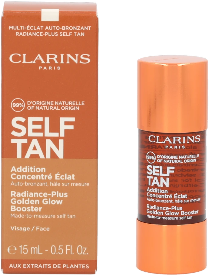 Įdegį skatinantis kūno serumas Clarins Radiance-Plus Golden Glow Booster 15 ml