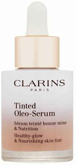 „Clarins“ tonuotas makiažo pagrindas „Oleo Glow“ serumas 02.5, 30 ml