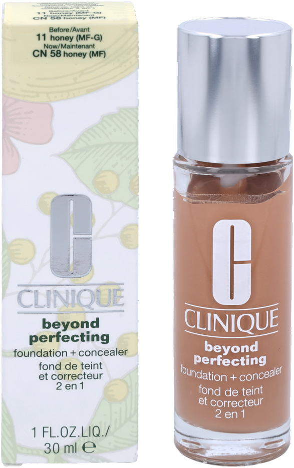 „Clinique Beyond Perfecting Foundation“ makiažo pagrindas ir kaukė „10 Honey“, 30 ml