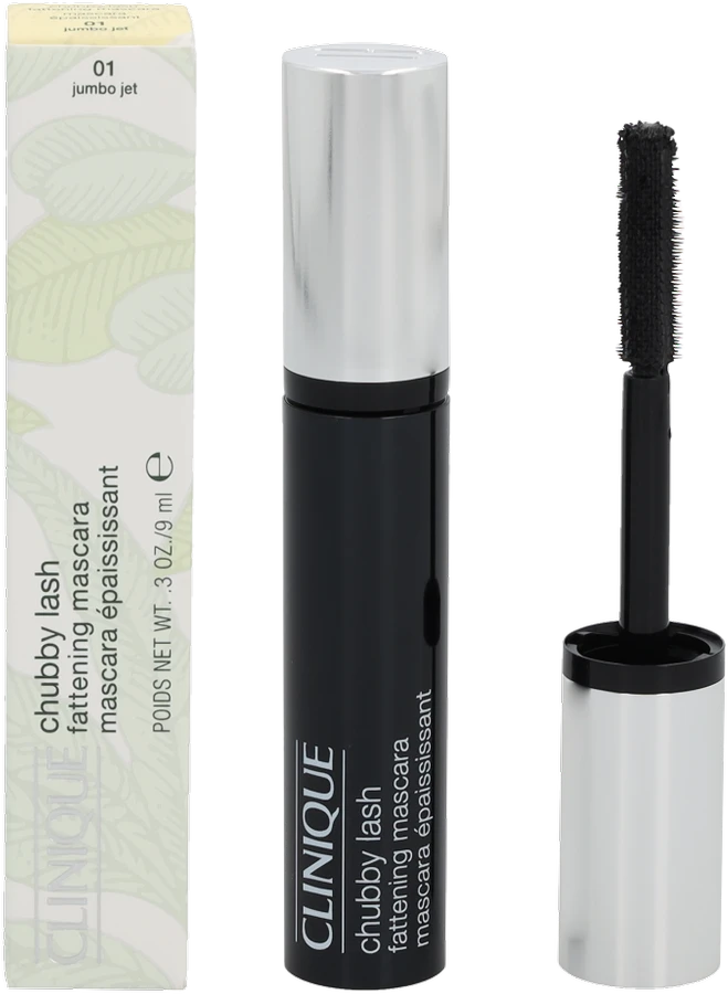 Clinique Chubby Lash™ Fattening Blakstienų tušas tankinamasis blakstienų tušas, 01 Jumbo Jet, 9 ml