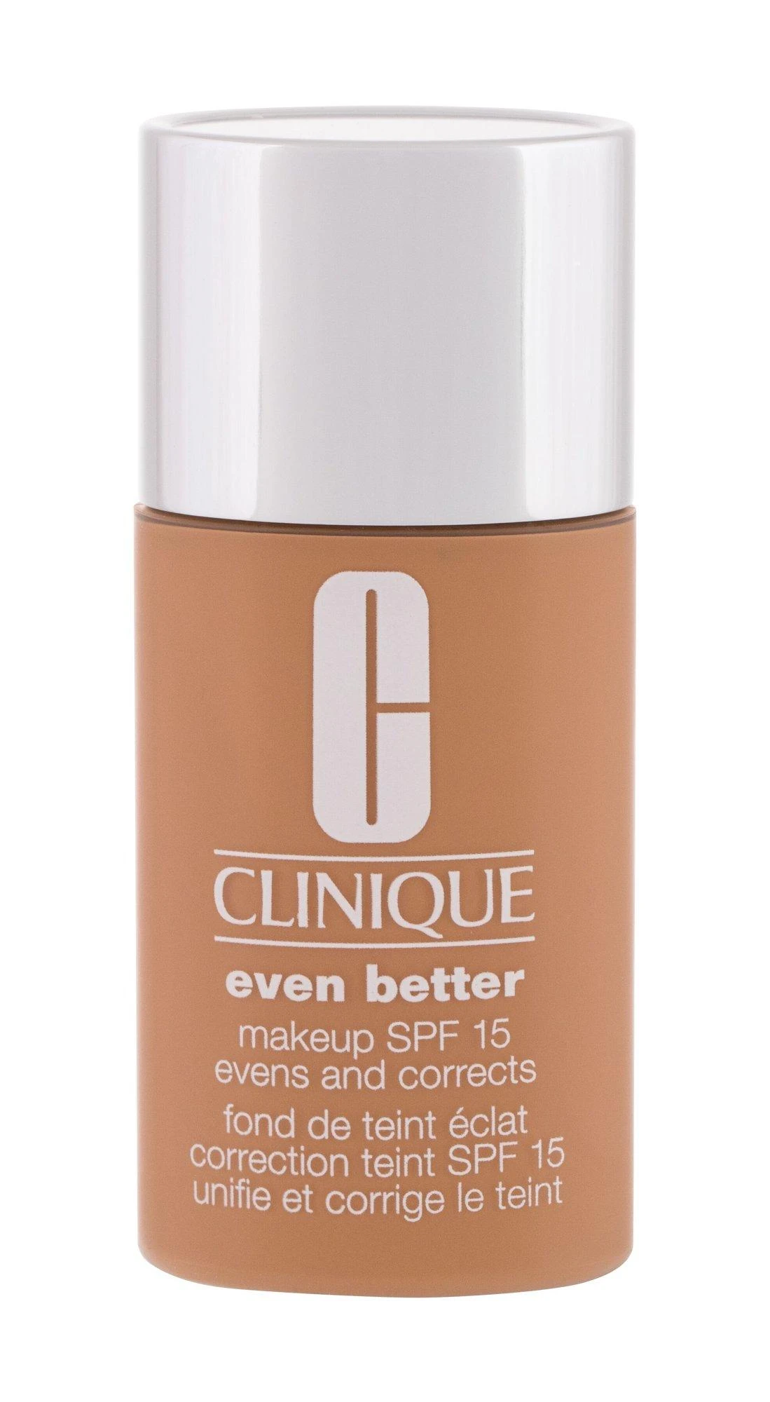 „Clinique Even Better“ drėkinamasis skystas makiažo pagrindas be parabenų WN76 Toasted Wheat SPF 15, 30 ml