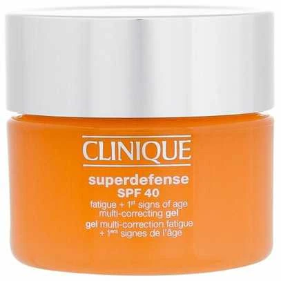 Clinique Superdefense Broad Spectrum SPF 40 Fatigue + First Signs Of Age Multi-correcting Gel jauninamasis veido kremas-gelis, 30 ml