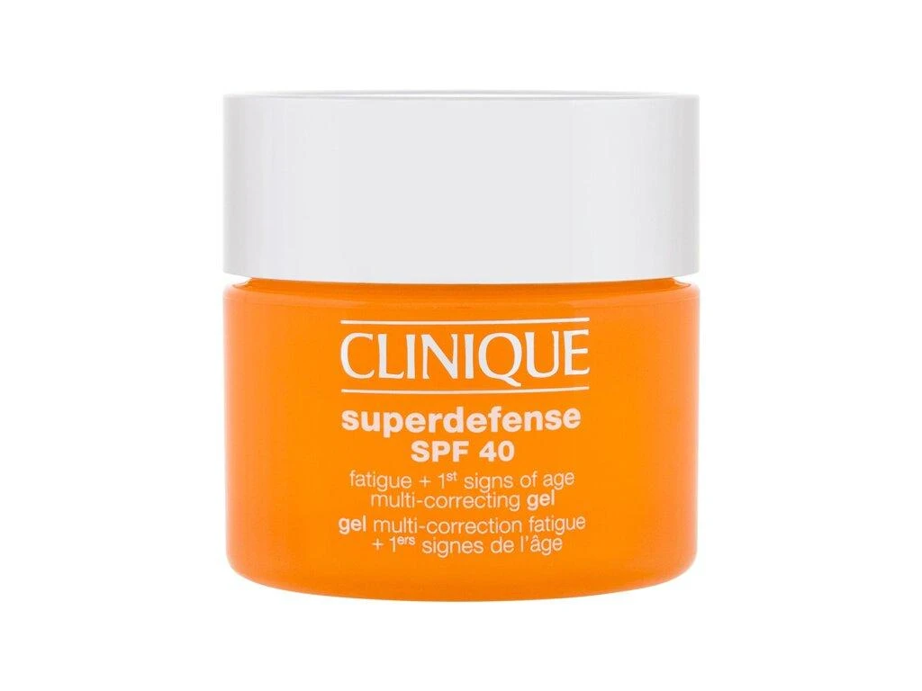 Clinique Superdefense Broad Spectrum SPF 40 Fatigue + First Signs Of Age Multi-correcting Gel jauninamasis veido kremas-gelis, 50 ml