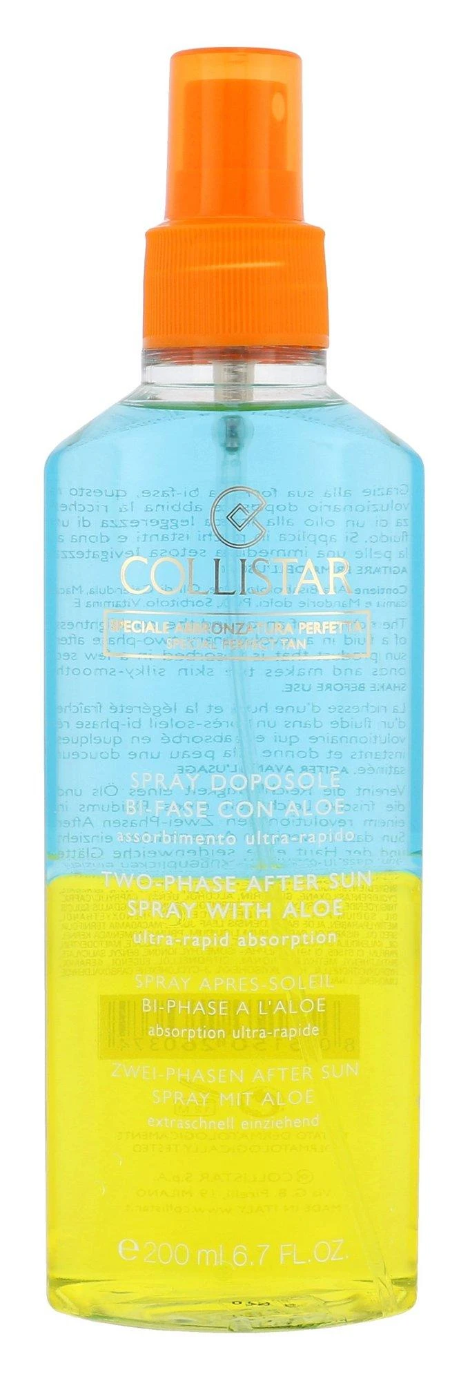 "Collistar" dviejų fazių purškalas po saulės su alaviju 200ml