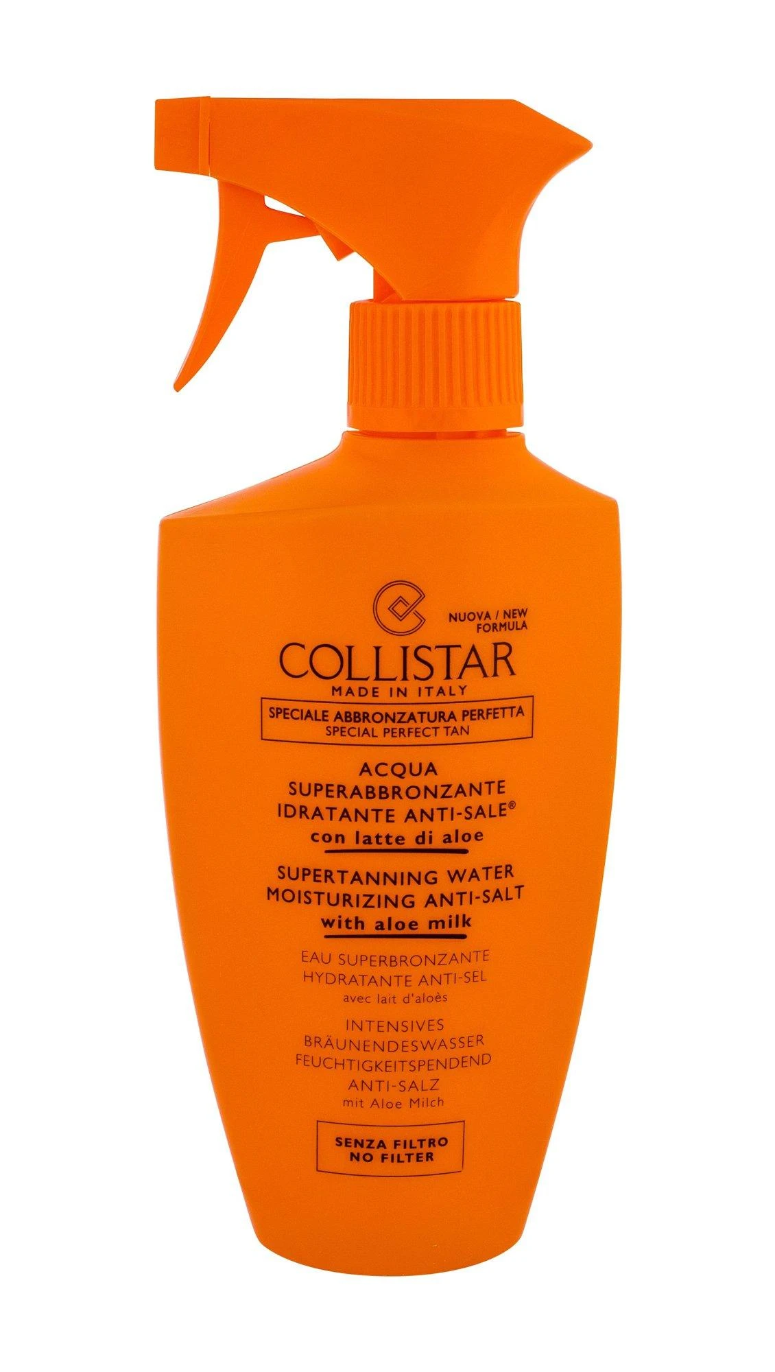 Collistar Special Perfect Tan Supertanning Vanduo Moisturizing Anti-Salt Sun Losjonas kūnui moterims, 400 ml