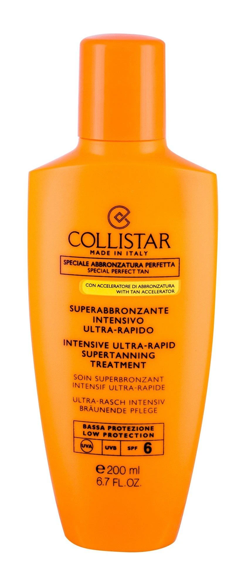 "Collistar Perfect Tanning" intensyvaus įdegio priemonė Spf6 200ml