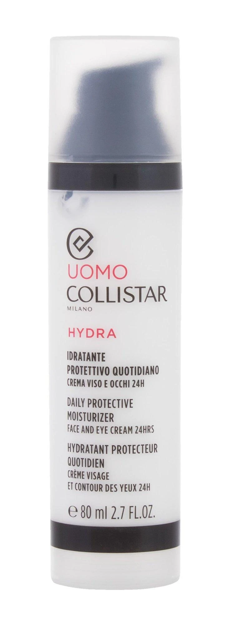 Collistar Uomo Hydra Daily Protective Moisturizer Day Kreminis vyrams, 80 ml