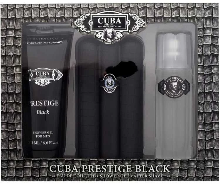 Cuba Prestige Juodas EDT tualetinis vanduo vyrams, 90 ml