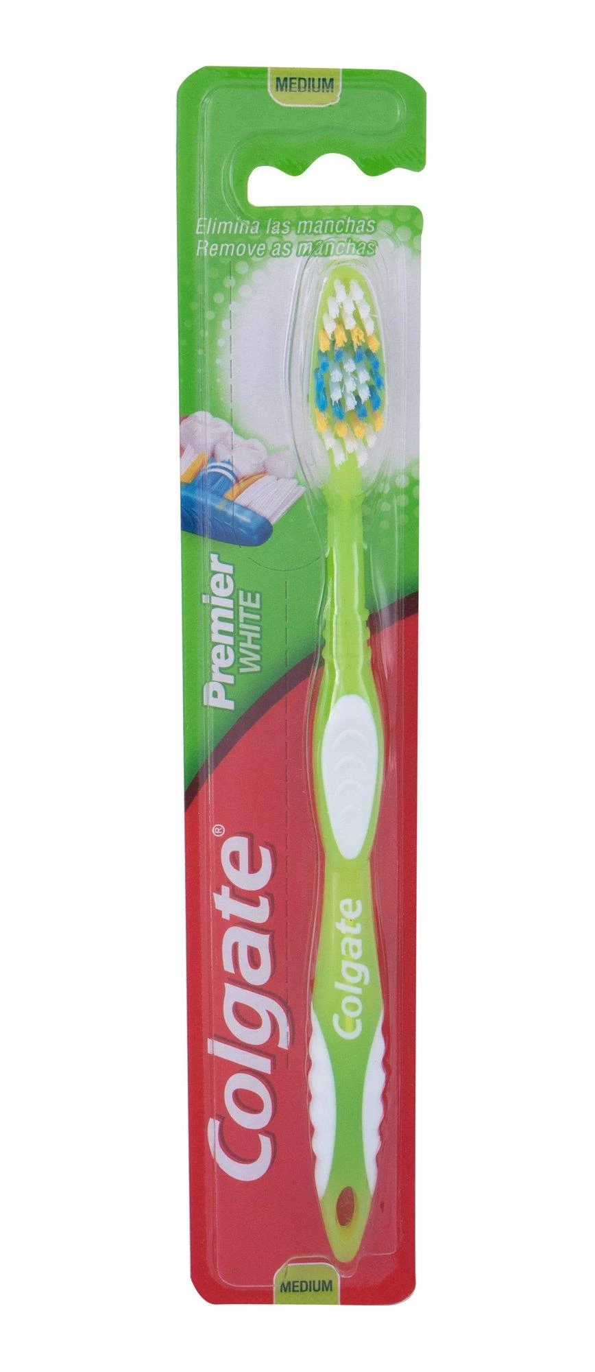 "Colgate Premier Baltas" vidutinio dydžio dantų šepetėlis 1 vienetas