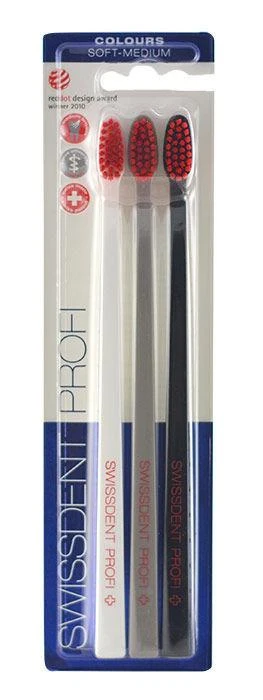 Swissdent Profi Dantų šepetėlis, 3 pc