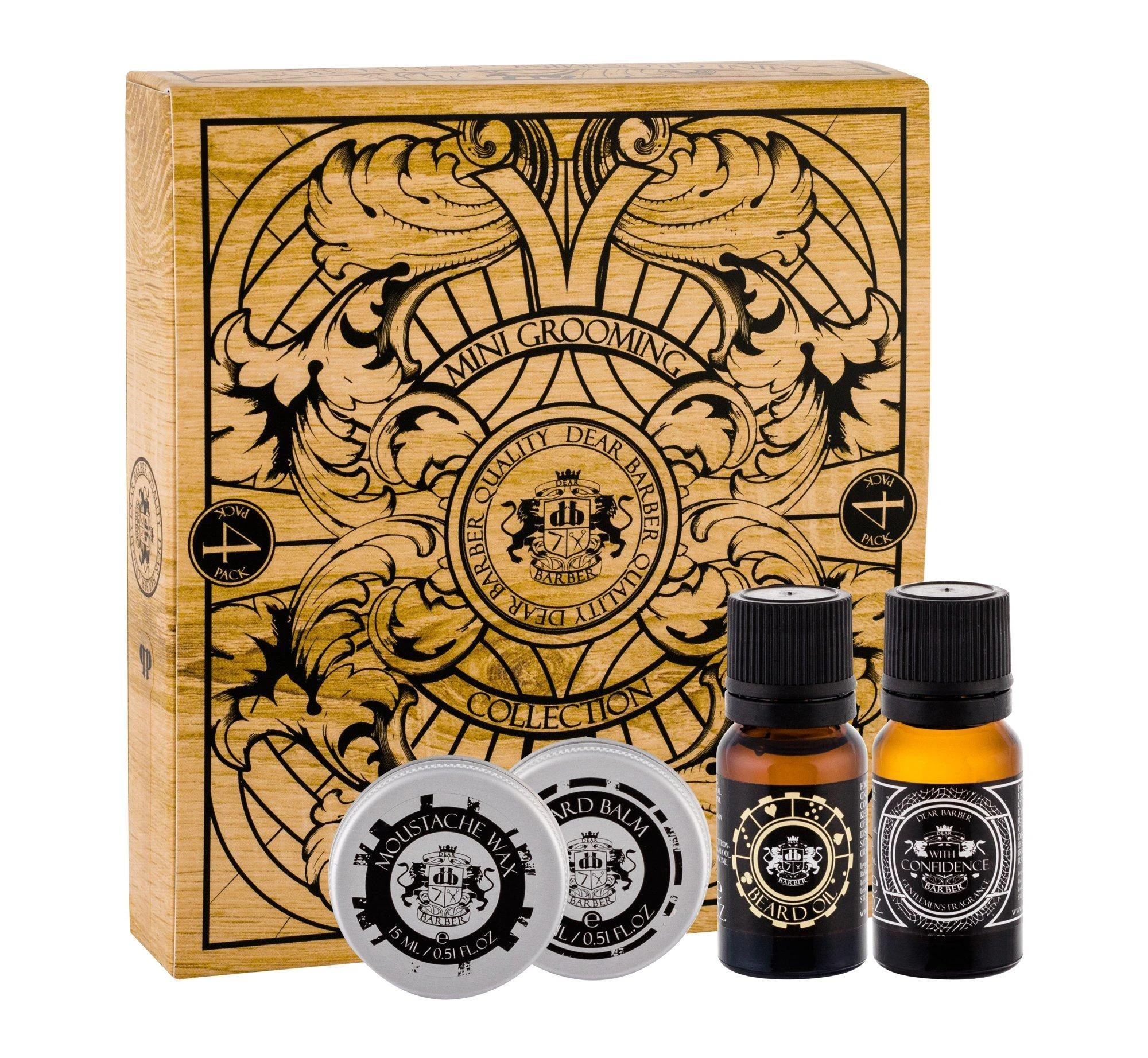„Dear Barber“ mini plaukų priežiūros rinkinys, 2 vnt., 10 ml + 2 vnt., 15 ml