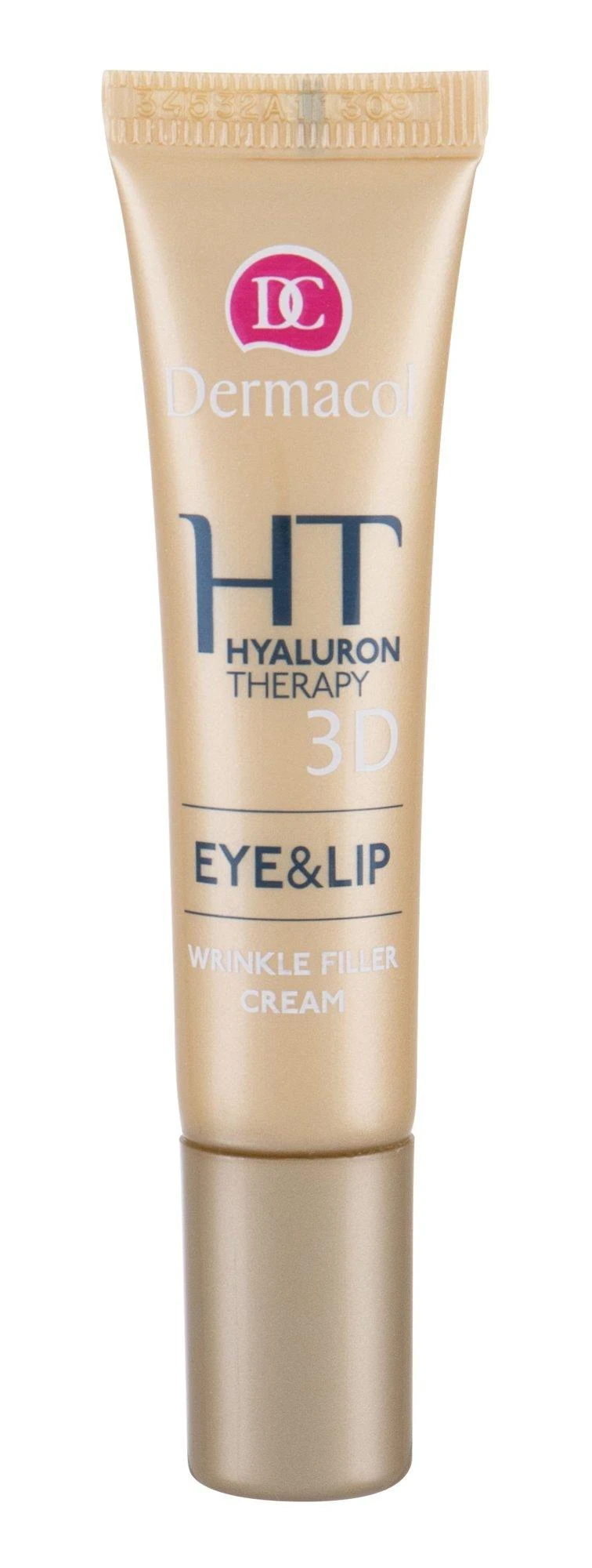 Dermacol 3D Hyaluron Therapy Eye&Lip Wrinkle Filler Kreminis Paakių kremas moterims, 15 ml