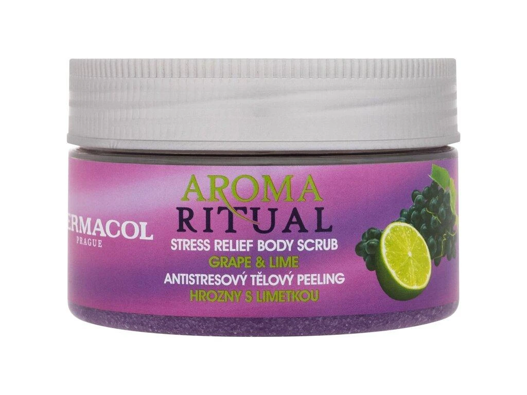 Dermacol Aroma Ritual Grape & Lime Body Peeling moterims, 200 g
