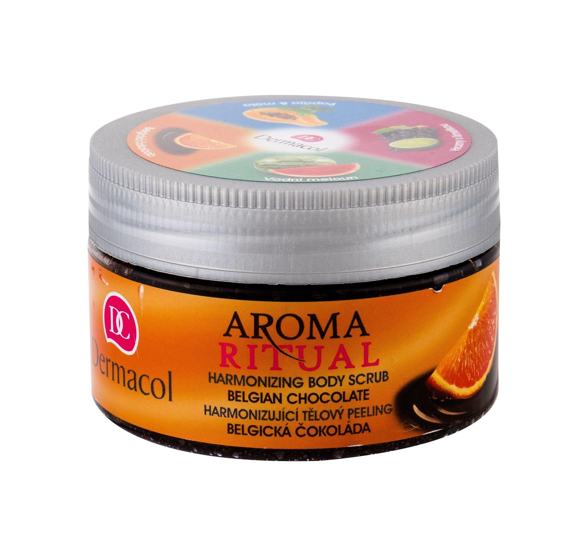 Dermacol Aroma Ritual Belgian Chocolate Body Peeling moterims, 200 ml