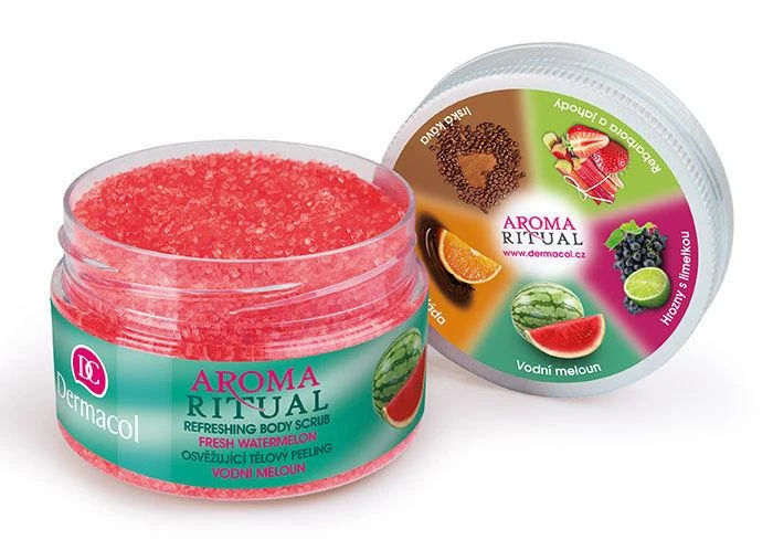 Dermacol Aroma Ritual Fresh Watermelon Body Peeling moterims, 200 g