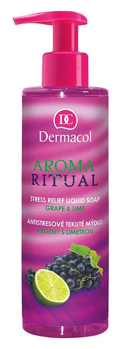 Dermacol Aroma Ritual Grape & Lime Liquid Soap moterims, 250 ml
