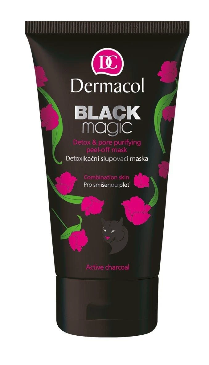 Dermacol Juodas Magic Face Mask nuplėšiama veido kaukė probleminei odai, 150 ml