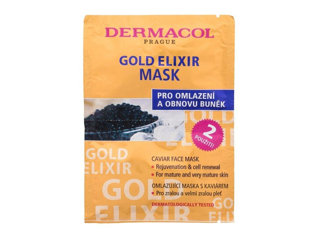 Dermacol Gold Eliksyras Face Mask moterims, 16 ml