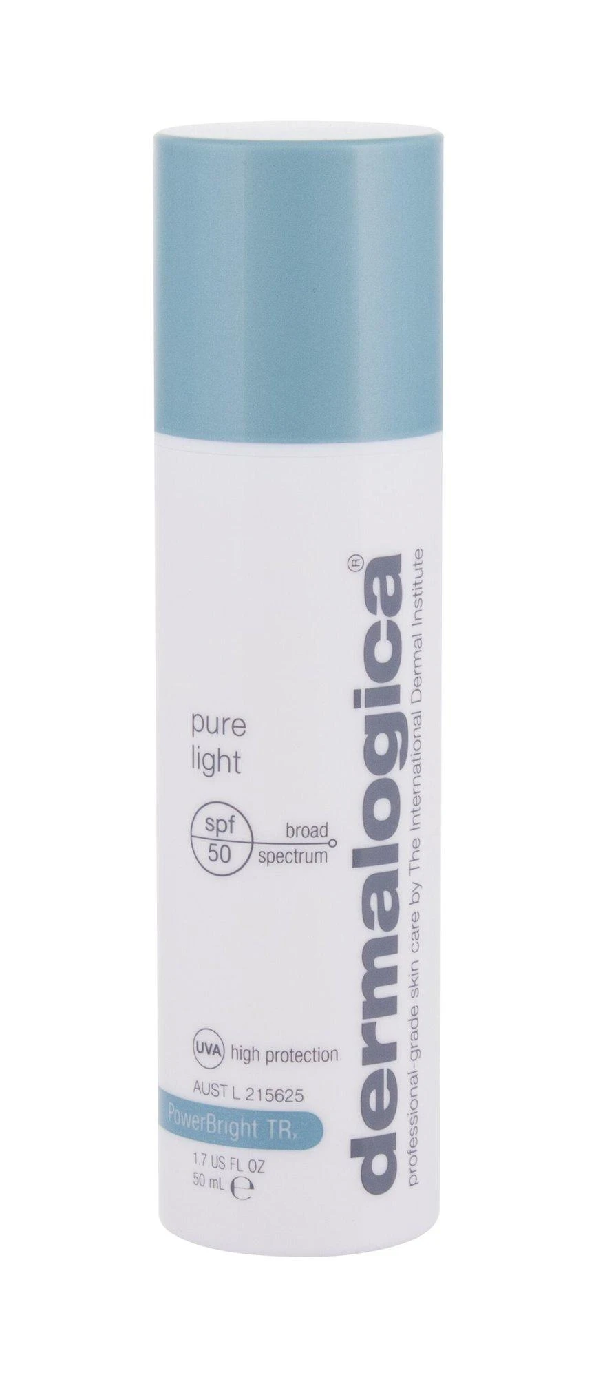 Dermalogica „PowerBright“ be parabenų, plataus spektro apsauginis kremas nuo saulės nuo UV spindulių SPF 50, 50 ml