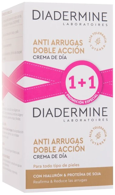 "Diadermine" dvigubo poveikio dieninis kremas nuo raukšlių 50 ml 2 dalių rinkinys