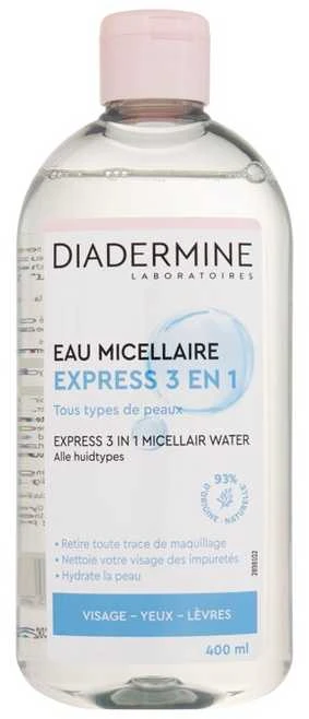 Diadermine Hydrating Micellar Vanduo micelinis vanduo, 400 ml