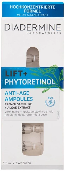 Diadermine Lift+ fitoretinolio odos serumas nuo senėjimo, 7 x 1,3 ml