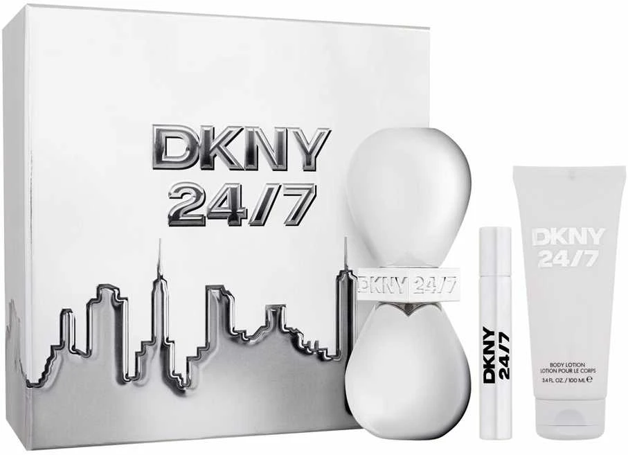 Donna Karan DKNY 24/7 Eau De Perfume Purškiklis 100ml rinkinys moterims 3 vnt