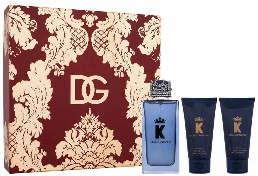 Dolce&Gabbana K rinkinys vyrams (EDP, 100 ml + dušo želė, 50 ml + balzamas po skutimosi, 50 ml)