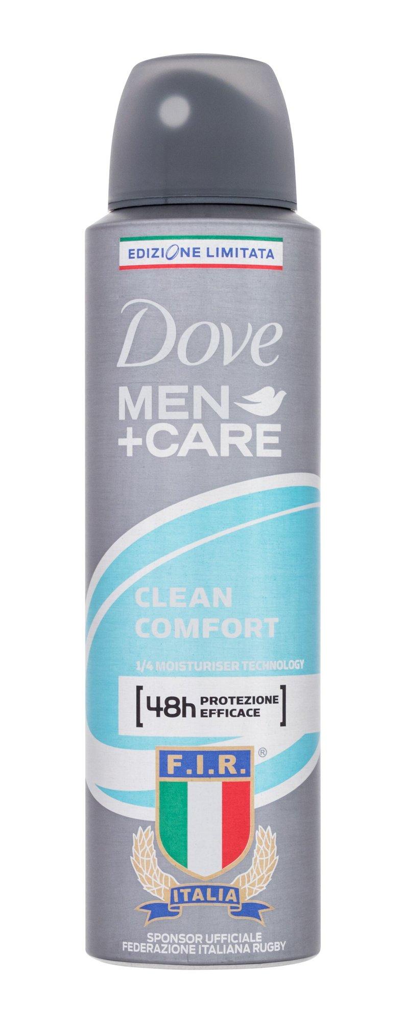 Dove Antiperspirant Purškiklis Men + Care Clean Comfort, 150 ml