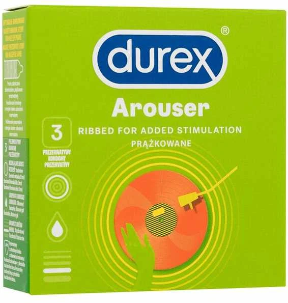 DUREX_Arouser briaunoti prezervatyvai, 3 vnt.