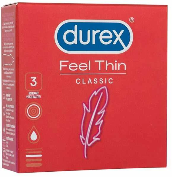 DUREX_Feel Thin Classic latekso prezervatyvai 3 vnt..