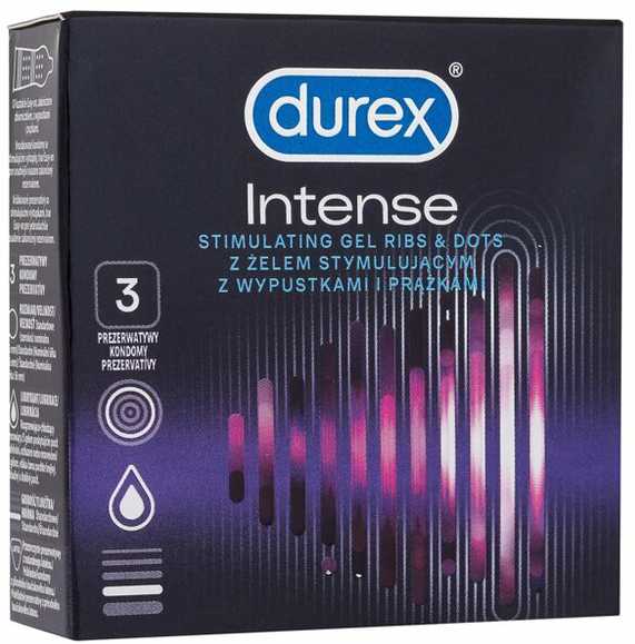 Durex Intense Stimuliuojamieji prezervatyvai (3 vnt.)