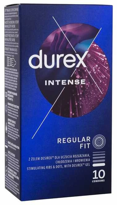 „Durex Intense“ briaunoti ir taškuoti 10 vnt.