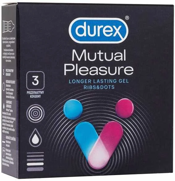 „Durex Mutual Pleasure“ prezervatyvai 3 vnt.