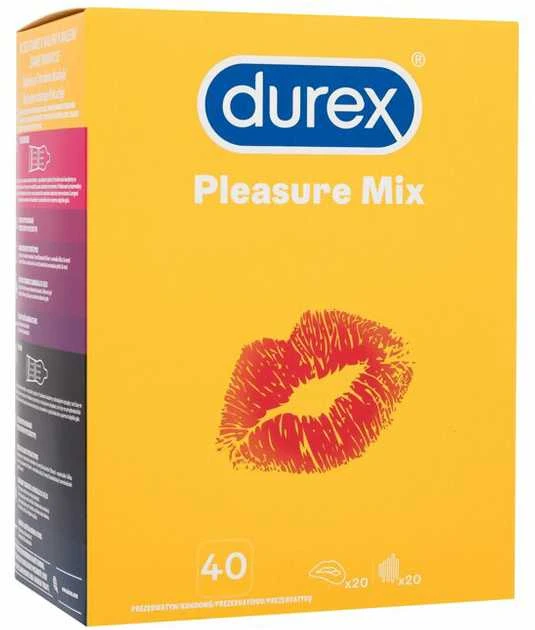 Stimuliuojantys prezervatyvai Durex Pleasure Mix 40 vnt