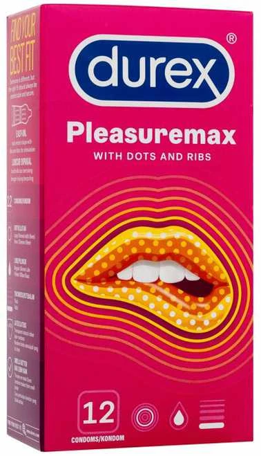 Durex Pleasuremax stimuliuojantys prezervatyvai 12 vnt.