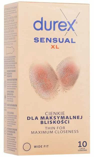 Durex Sensual XL prezervatyvai 10k