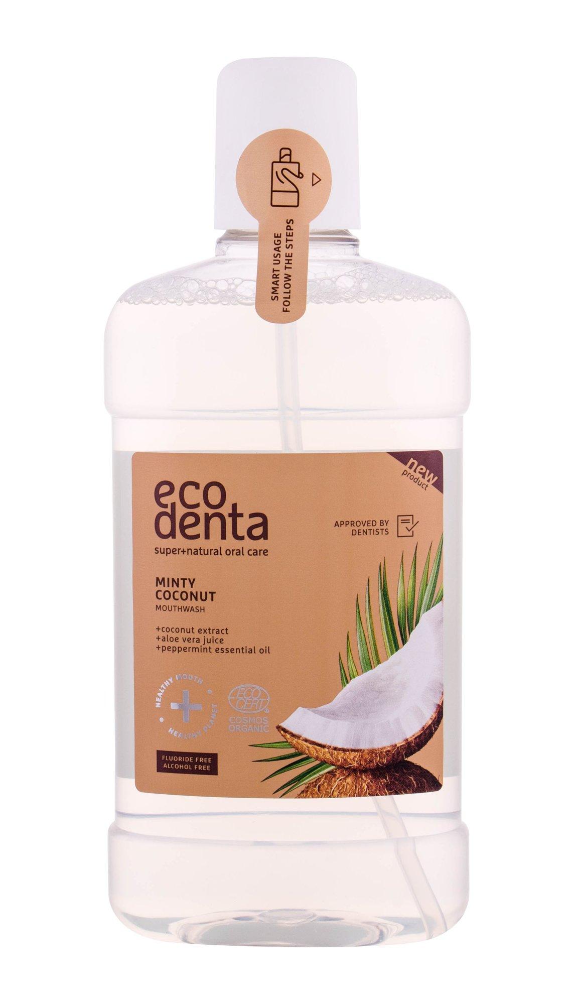Ecodenta Cosmos Organic Minty Coconut burnos skalavimo skystis 500ml