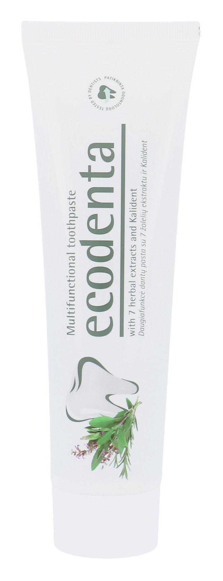 Ecodenta daugiafunkcinė Dantų dantų pasta su 7 žolelių su ekstraktu ir kalciu 100ml
