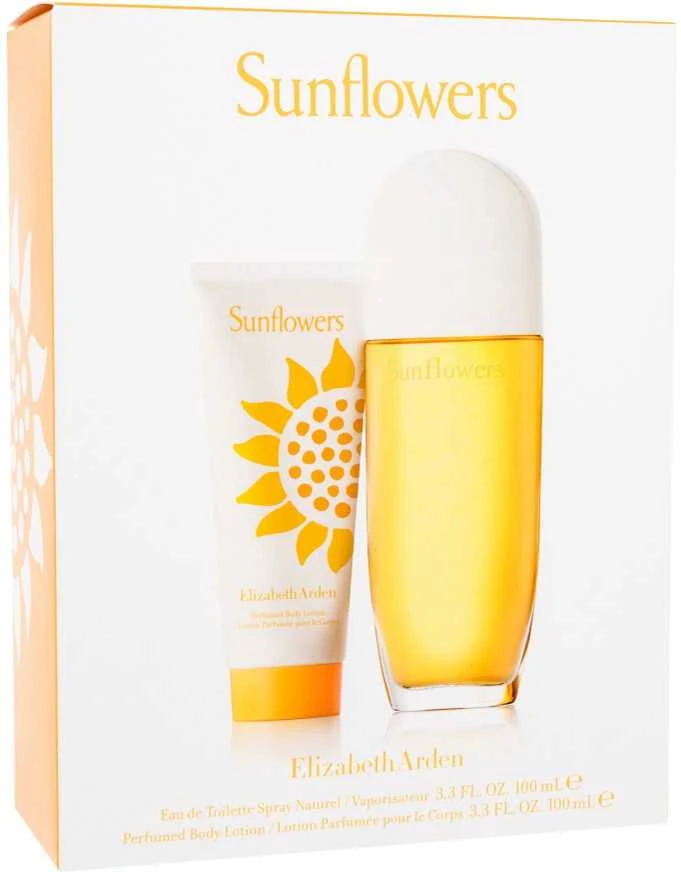 Elizabeth Arden Sunflowers rinkinys moterims (EDT, 100 ml + kūno losjonas, 100 ml)