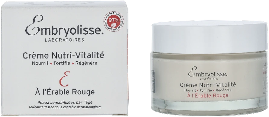 Embryolisse maitininantis-Vitality Kreminis senėjimo požymius mažinantis veido kremas, 50 ml