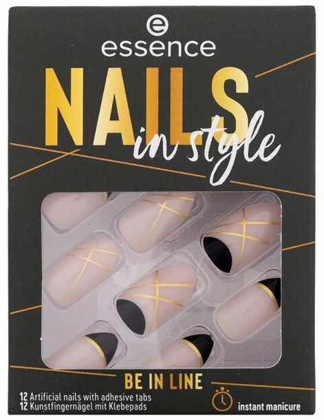 Essence Cosmetics Nails In Style Dirbtiniai nagai Be In Line 12 vnt