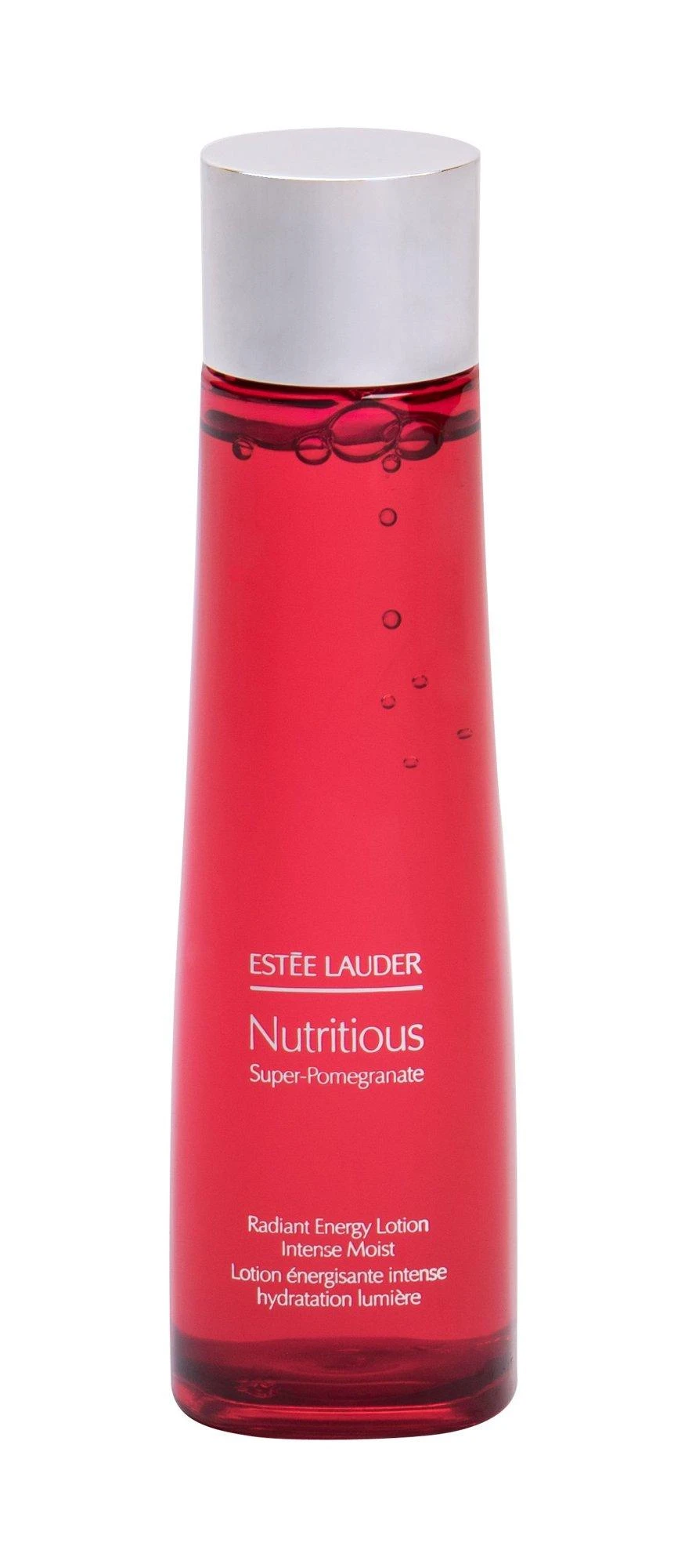 „Estee Lauder Nutritious“ – drėkinamasis veido losjonas ryte ir vakare, pasižymintis granatų, „Radiant Energy Essential Vitamins & Minerals“ aromatu, 200 ml