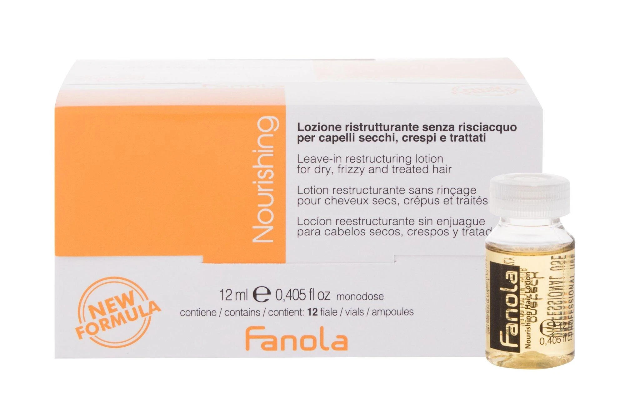 Fanola maitininantis Leave-In Lotion Hair Serum moterims, 12 ml