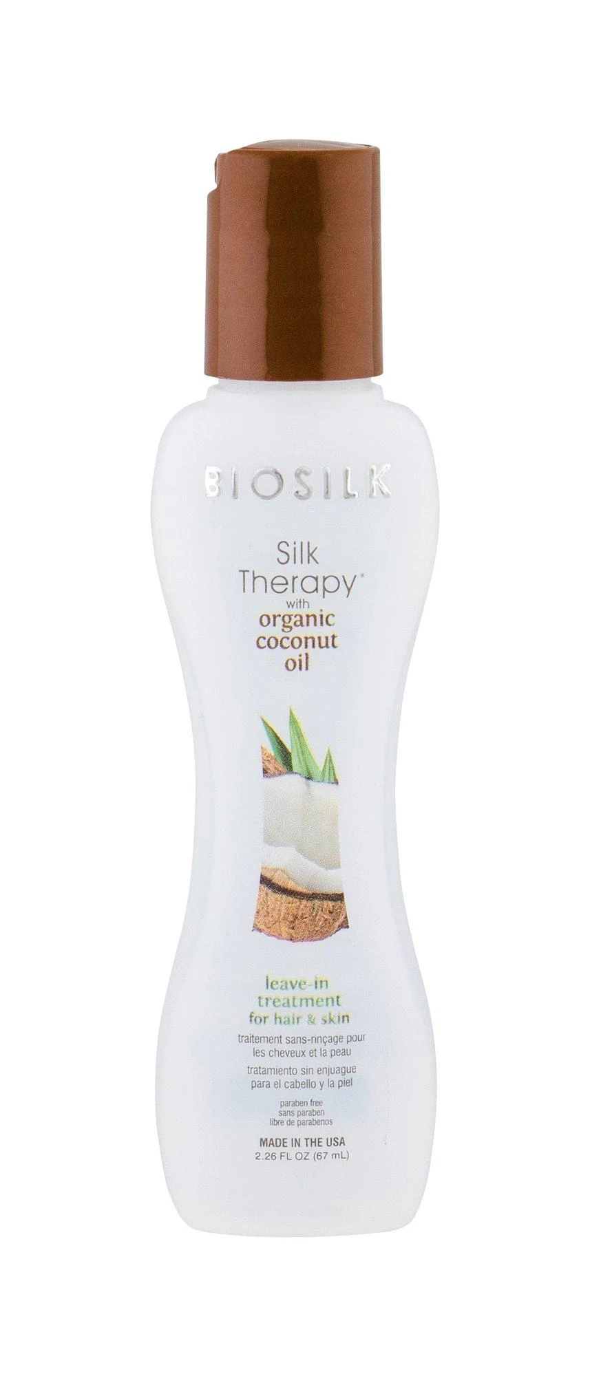 Biosilk šilkas su kokosų aliejumi plaukams ir odai 67 ml