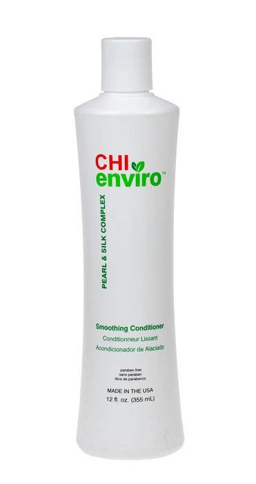Glotninamasis kondicionierius su šilko ir perlų kompleksais CHI Enviro Smoothing Conditioner 355ml